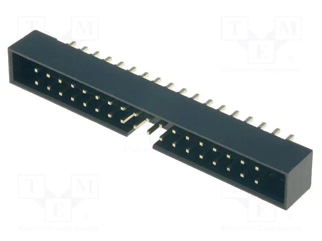 Connector: IDC; socket; male; PIN: 36; straight; THT; 2mm; 2x18; black AMPHENOL COMMUNICATIONS SOLUTIONS T823-136A1S100HEU