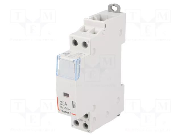 Contactor: 2-pole installation; NO x2; 230VAC; 25A; SM400 LEGRAND 412523