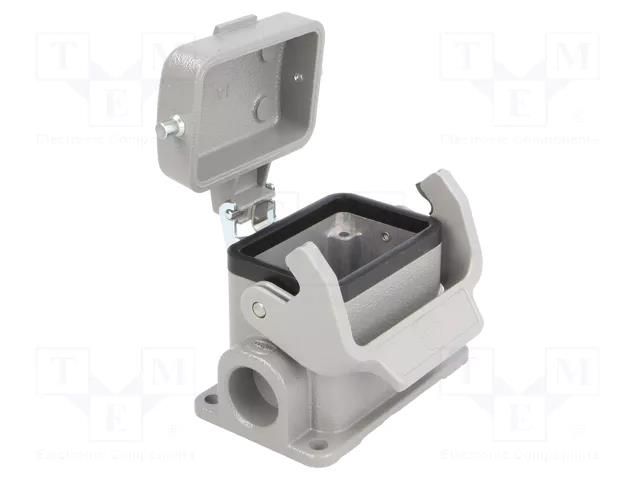 Enclosure for connectors: HDC; size 6B; Han® B; IP65; with latch HARTING 19300062255