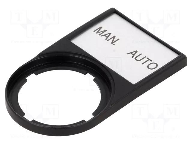 Bezel with description label; RMQ-Titan; 30x50mm EATON ELECTRIC M22S-ST-GB11