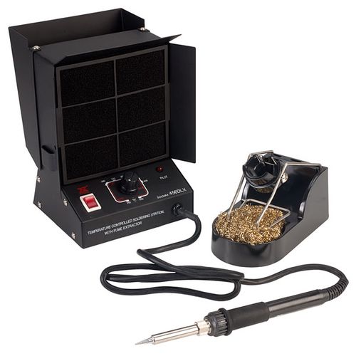 Soldering station with smoke extractor, 230Vac 60W with filters, Xytronic 456DLX