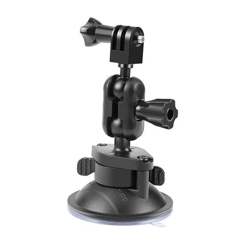 PULUZ suction cup mount for sports cameras (DJI, GoPro, Insta360) PU545B (black), Puluz PU545B
