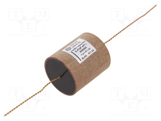 Capacitor: copper-polypropylene-paper; 0.47uF; 600VDC; ±5%; THT MIFLEX KPCU01-0.47U/600