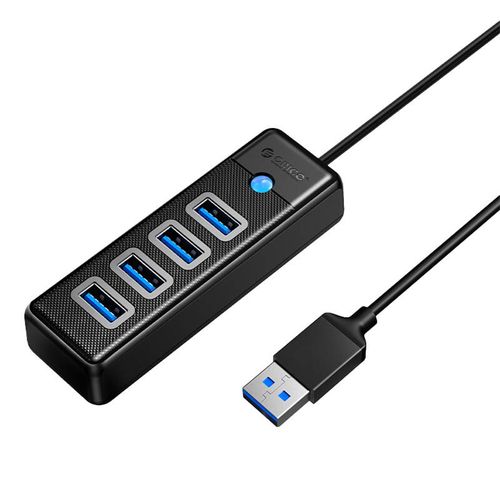 Orico Hub USB to 4x USB 3.0, 5 Gbps, 0.15m (Black), Orico PW4U-U3-015-BK-EP-IP