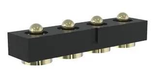 CONN, POGO PIN HDR, 4P, 1R, 2.54MM, SMT MP015206