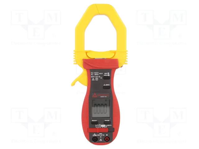 Meter: multifunction; digital,pincers type; Øcable: 50mm; LCD BEHA-AMPROBE ACDC-100