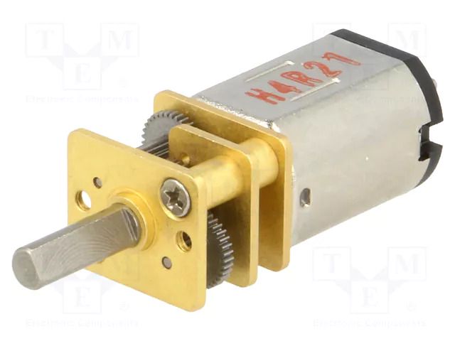 Motor: DC; with gearbox; HPCB 12V; 12VDC; 750mA; Shaft: D spring POLOLU POLOLU-3051