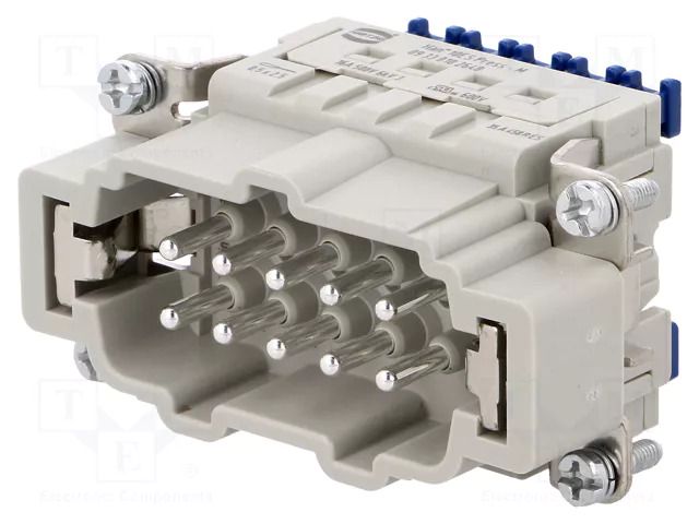 Connector: HDC; contact insert; male; 16A; 500V; Han® ES Press HARTING 09330102648