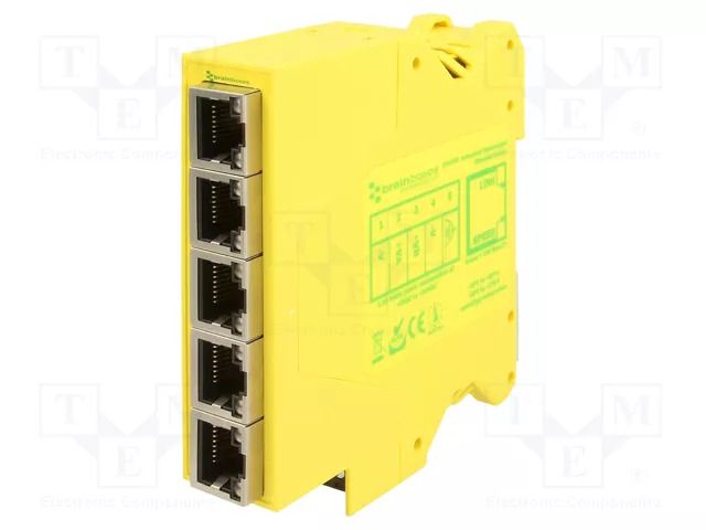 Switch Ethernet; unmanaged; Number of ports: 5; 5÷30VDC; RJ45; SW BRAINBOXES SW-505