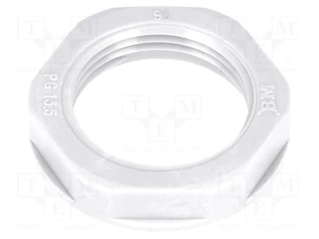 Nut; PG13,5; polyamide; 27mm; grey BM GROUP BM4813