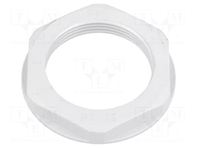 Nut; M32; polyamide; 41mm; grey; Pitch: 1.5 BM GROUP BM4832