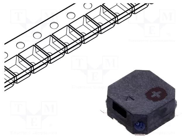 Sound transducer: electromagnetic signaller; SMD; 2731Hz; 90mA LOUDITY LD-BZEL-T18-0804