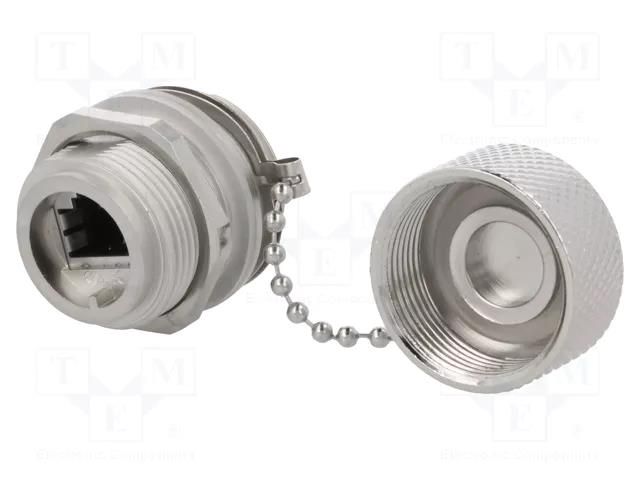 Coupler; socket; PIN: 8; Cat: 6a; shielded,with protective cap CONEC 17-150154