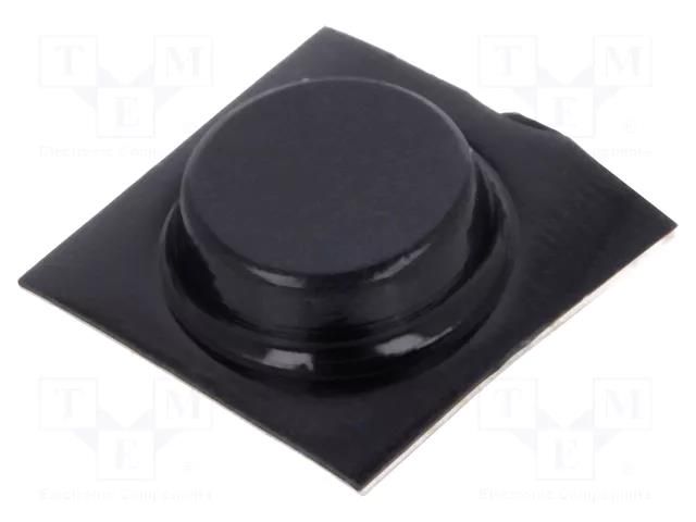 Self-adhesive foot; Ø: 12.7mm; H: 3.5mm; black MENTOR MR-3793.7035