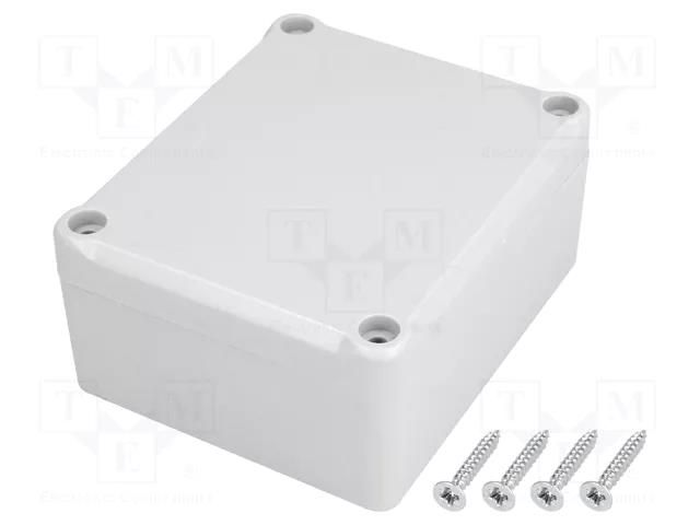 Enclosure: multipurpose; X: 74mm; Y: 89mm; Z: 41mm; polystyrene; grey KRADEX Z-54J-PS