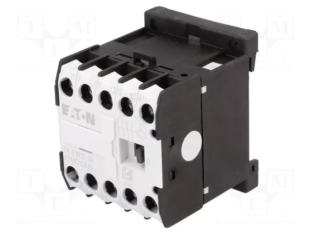 Contactor: 3-pole; NO x3; Auxiliary contacts: NO; 24VAC; 12A; DILEM EATON ELECTRIC DILEM12-10-24VAC