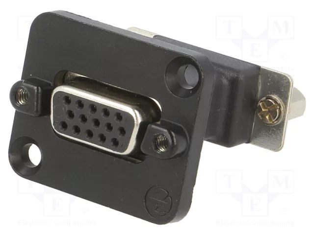 Transition: D-Sub coupler; D-Sub 15pin HD female,both sides NEUTRIK NTR-NADB15FFB