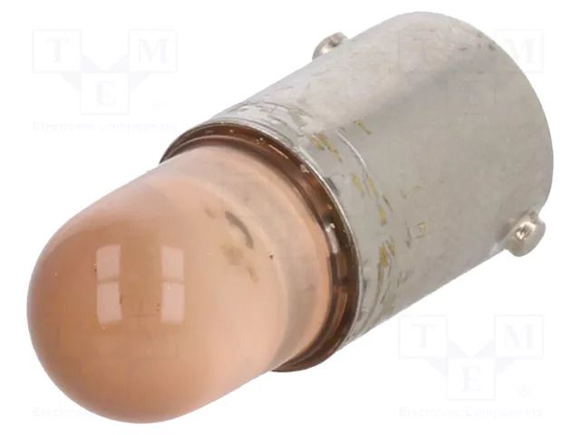 LED lamp; orange; BA9S; 220VDC POLAM-ELTA LO-BA9S-220DC