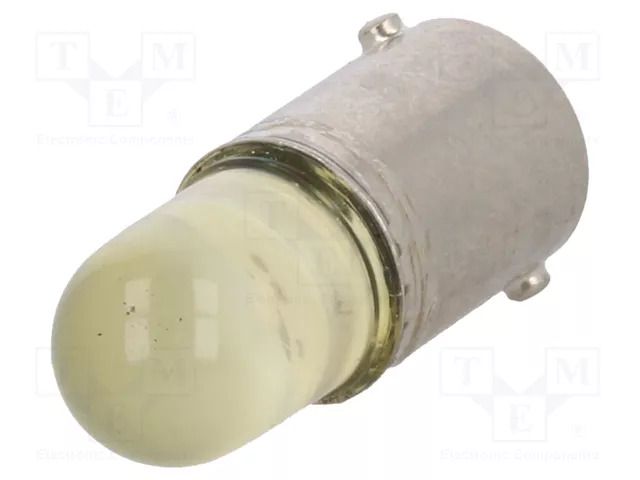 LED lamp; yellow; BA9S; 230VAC POLAM-ELTA LY-BA9S-230AC