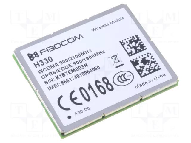 Module: GSM; 3G; Down: 21Mbps; Up: 5.76Mbps; LGA120; HSPA+,WCDMA FIBOCOM H330-A30-00