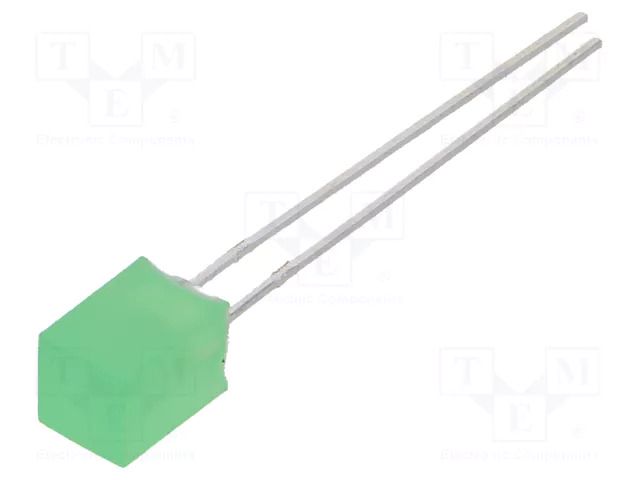 LED; green; square; 5x5mm; 10÷15mcd; 146°; Front: flat; 20mA LUCKYLIGHT LL-553GD1E-1A
