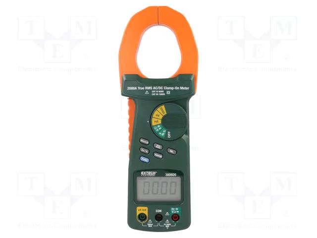 Meter: multifunction; digital,pincers type; Øcable: 50mm; LCD EXTECH EX380926