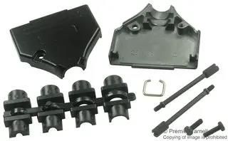 BACKSHELL, D, DIECAST, 25WAY MHDTZK-25-BK-K