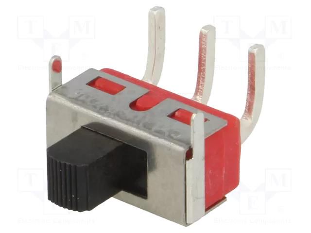 Switch: slide; Pos: 2; SPDT; 2A/250VAC; 5A/28VDC; ON-ON; THT; 1000MΩ LIGHT COUNTRY CO., LTD. 5MS1S102AM6QE