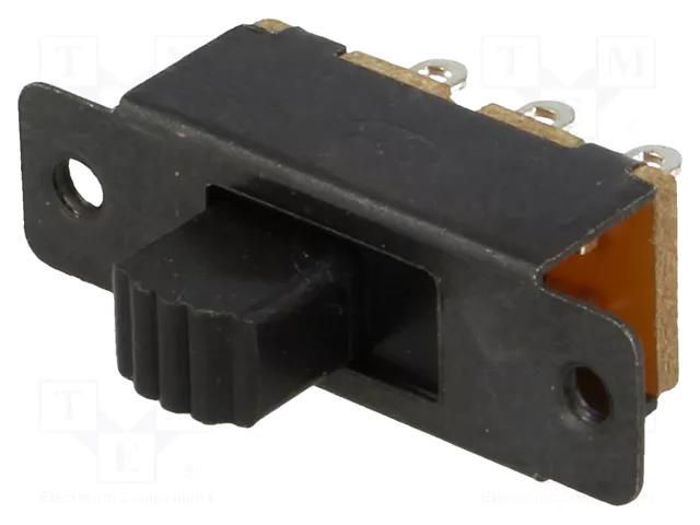 Switch: slide; Pos: 2; DPDT; 0.5A/24VDC; ON-ON; No.of term: 6  S6P