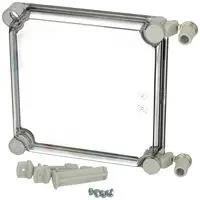 HINGED COVER, TRANSPARENT, 30X190X190MM EKH 30-T-2FSH