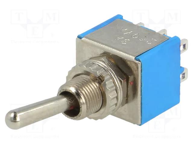 Switch: toggle; Pos: 3; DP3T; ON-OFF-ON; 3A/250VAC; -55÷85°C; 20mΩ NINIGI TSX203