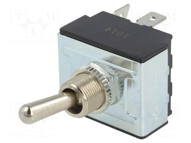 Switch: toggle; Pos: 2; 3PST-NO; ON-OFF; 10A/250VAC; R13-432; 50mΩ SCI R13432A101