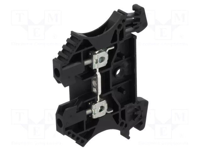 Splice terminal: rail; 24A; 800V; screw terminal; black; 2.5mm2 WEIDMÜLLER WDU2.5/BK