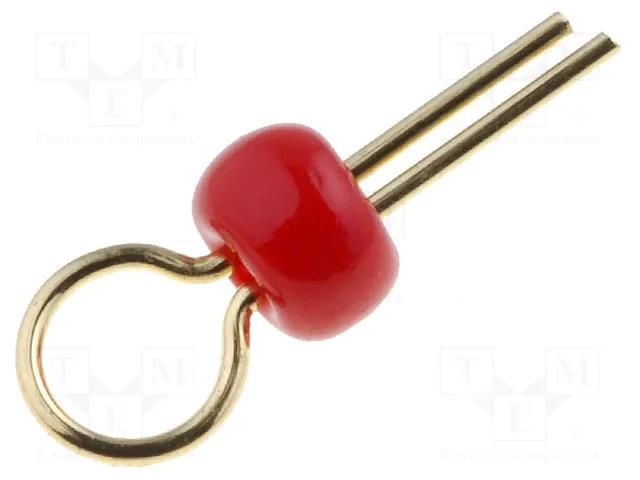 Test point terminal; red AXIOMET TEST-1R