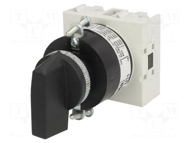 Switch: cam switch; Stabl.pos: 2; 16A; 0-1; for building in; Pos: 2 LOVATO ELECTRIC GX1691U11