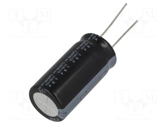 Capacitor: electrolytic; THT; 1000uF; 100VDC; Ø18x35.5mm; ±20% Elite PF2A102MNN1836