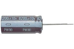 ALUMINUM ELECTROLYTIC CAPACITOR, 150UF, 25V, 20%, RADIAL UPW1E151MPD1TD