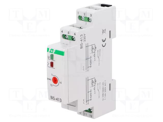 Relay: installation; bistable,impulse; SPDT; Features: timer; 16A F&F BIS-413