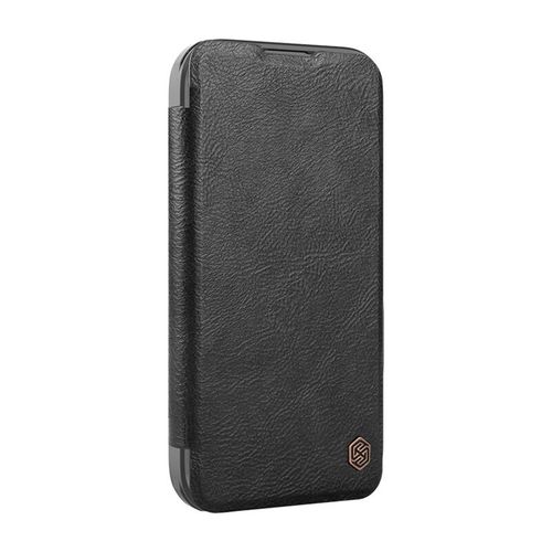 Etui Nillkin Qin Prop Leather iPhone 16 Pro Max (czarny), Nillkin 6902048282018