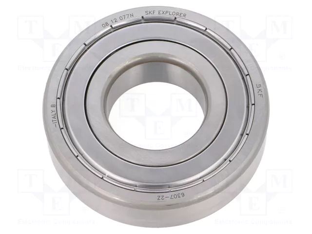 Bearing: single row deep groove ball; Øint: 35mm; Øout: 80mm SKF SKF6307-2Z