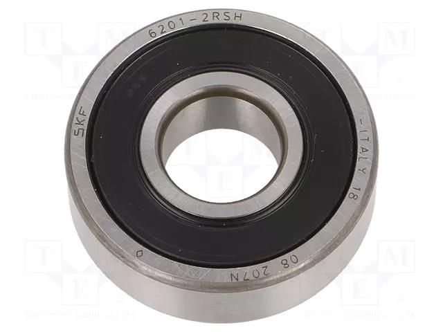 Bearing: single row deep groove ball; Øint: 12mm; Øout: 32mm SKF SKF6201-2RSH