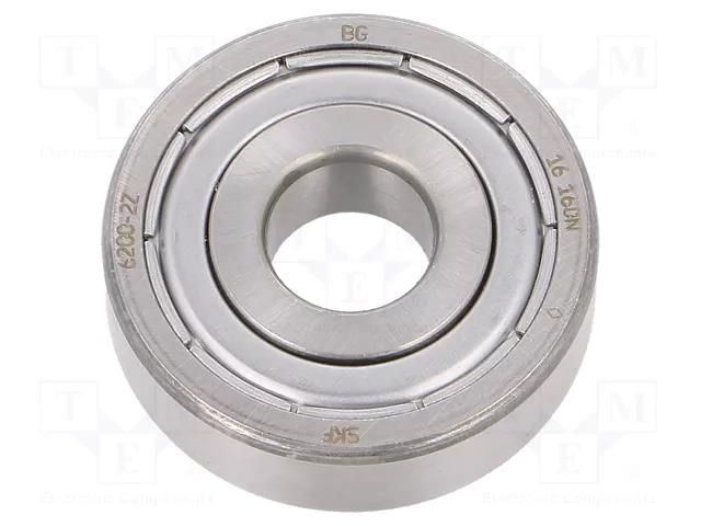 Bearing: single row deep groove ball; Øint: 10mm; Øout: 30mm SKF SKF6200-2Z