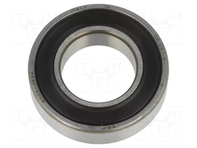 Bearing: single row deep groove ball; Øint: 25mm; Øout: 47mm SKF SKF6005-2RSH