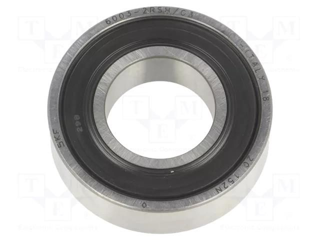 Bearing: single row deep groove ball; Øint: 17mm; Øout: 35mm SKF SKF6003-2RSH/C3