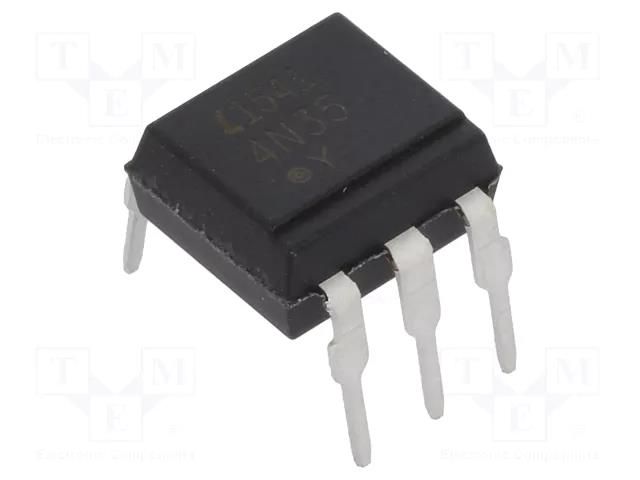 Optocoupler; THT; Ch: 1; OUT: transistor; Uinsul: 3.55kV; Uce: 30V LITEON 4N35-LIT