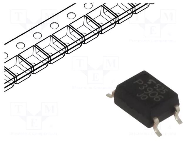 Optocoupler; SMD; Ch: 1; OUT: photodiode; 3.75kV; SO6 TOSHIBA TLP3906-TPR.E-O