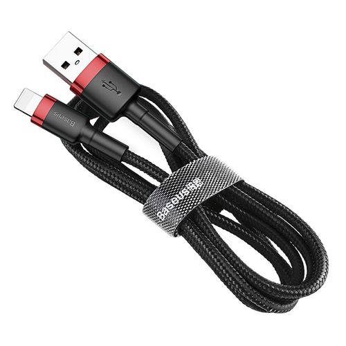 Baseus Cafule USB-A / Lightning 2.4A QC 3.0 cable 0.5 m - black and red, Baseus 6953156274945 6953156274945