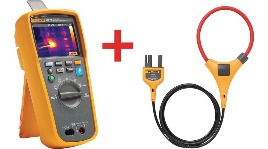 FLUKE-279FC/IFLEX, Digital Multimeter and Thermal Imager + Current Probe True-RMS 1kV 2.5kA 999.9kHz 50MOhm 9999uF, Fluke 4684050 095969794466