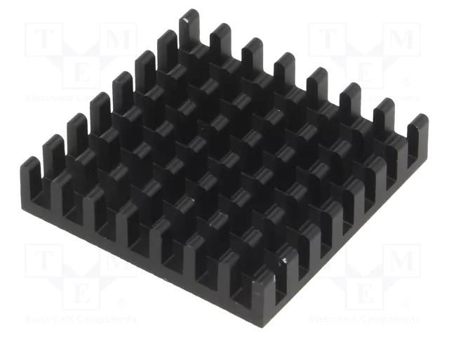 Heatsink: extruded; black; L: 29mm; W: 29mm; H: 6mm; aluminium FISCHER ELEKTRONIK ICKBGA29X29X6