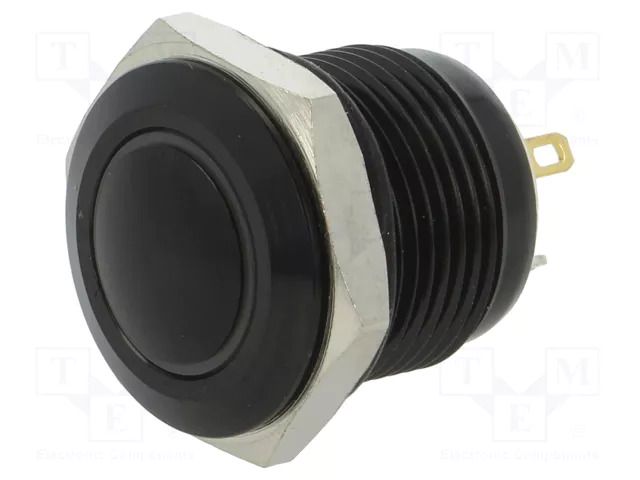 Switch: vandal resistant; Pos: 2; SPST-NO; 2A/36VDC; IP65; OFF-(ON) ONPOW V16-10N-24G-A